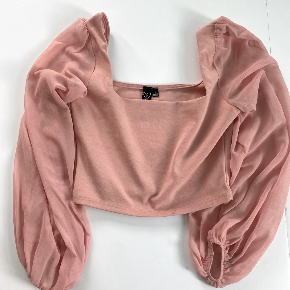 Baby pink Windsor ballerina sleeve top